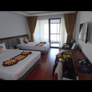 Unsere aktuelle Unterkunft mit Balkon zum Meer